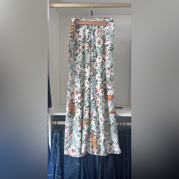 Lucy Paris Pants - Lucy Paris Floral wide-leg baggy pants- Multicolor